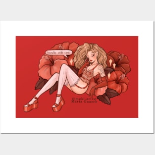 St Valentine day girl Posters and Art